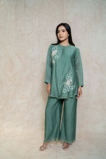 aqua-green-floral-handwork-co-ord-set
