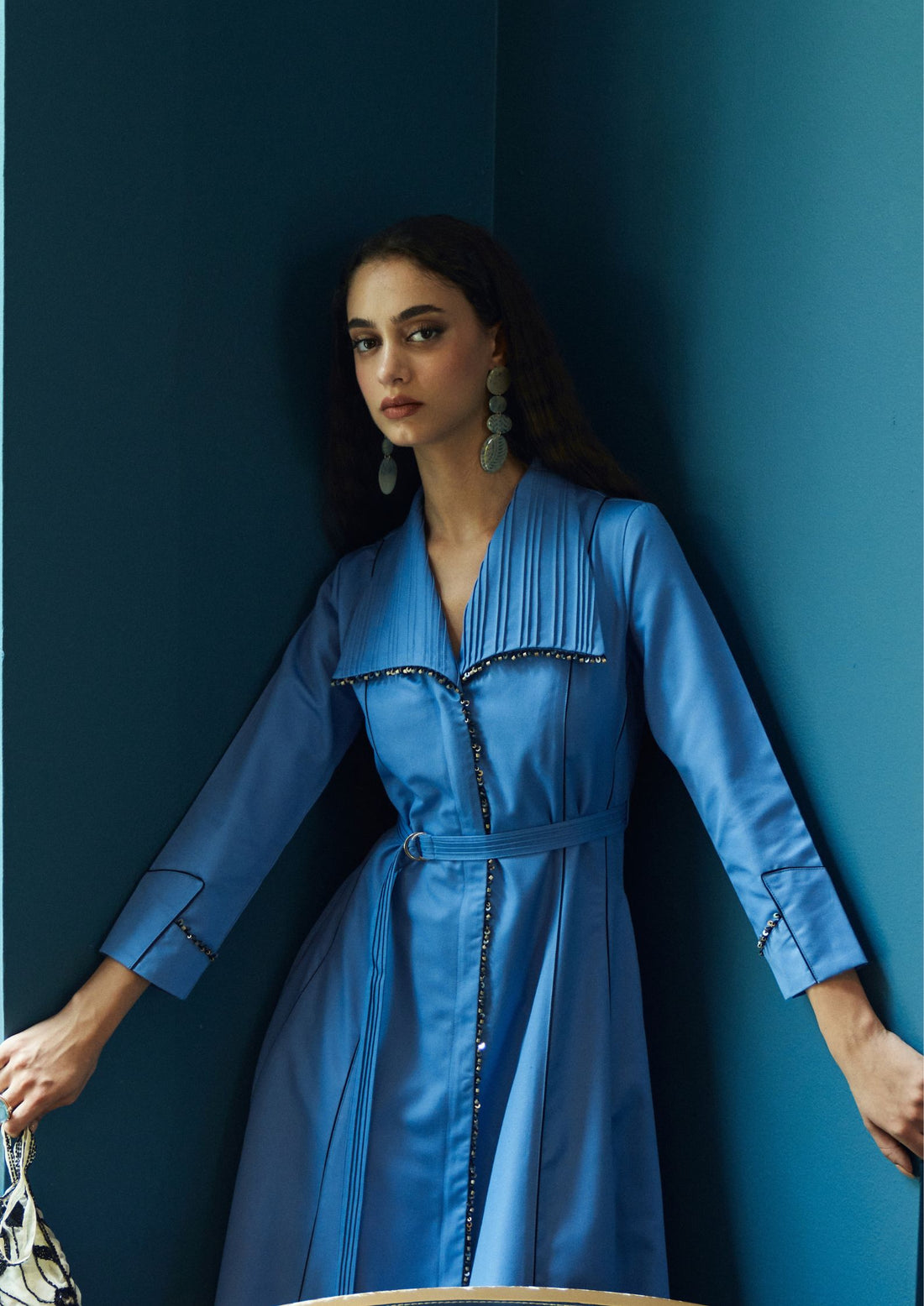 GLIMMER DRESS BLUEBERRY