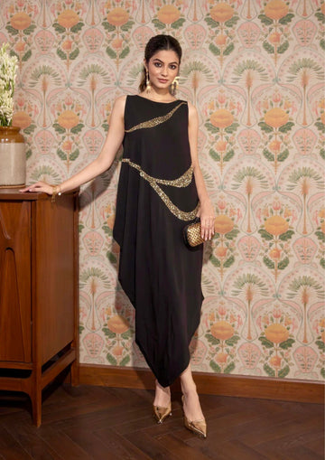 STARLIGHT COWL DRESS