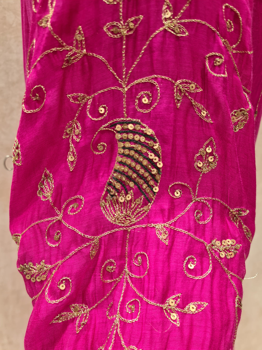 Mul Chanderi Pink Suit Set