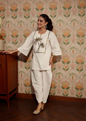ALORA PALM KURTA SET