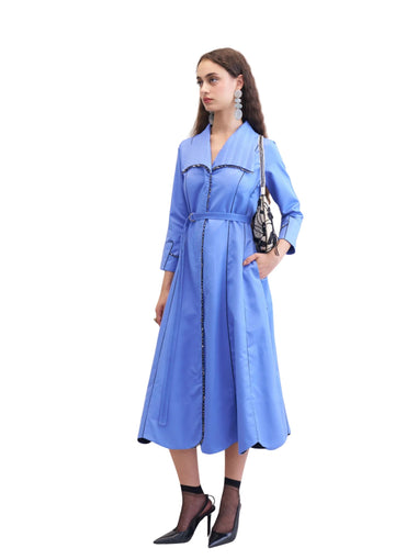 GLIMMER DRESS BLUEBERRY