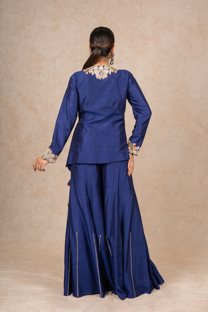 BLUE CREST JACKET WITH DAY BLUE DRESS view 4