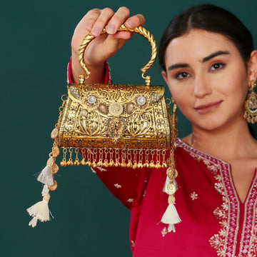 Alaka Mini Bag [ Antique Gold ]