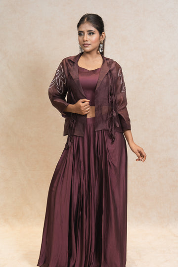 Festive Wine Co-ord for Stylish Evenings
