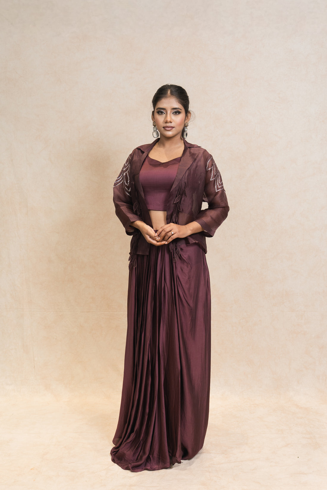 Festive Wine Co-ord for Stylish Evenings