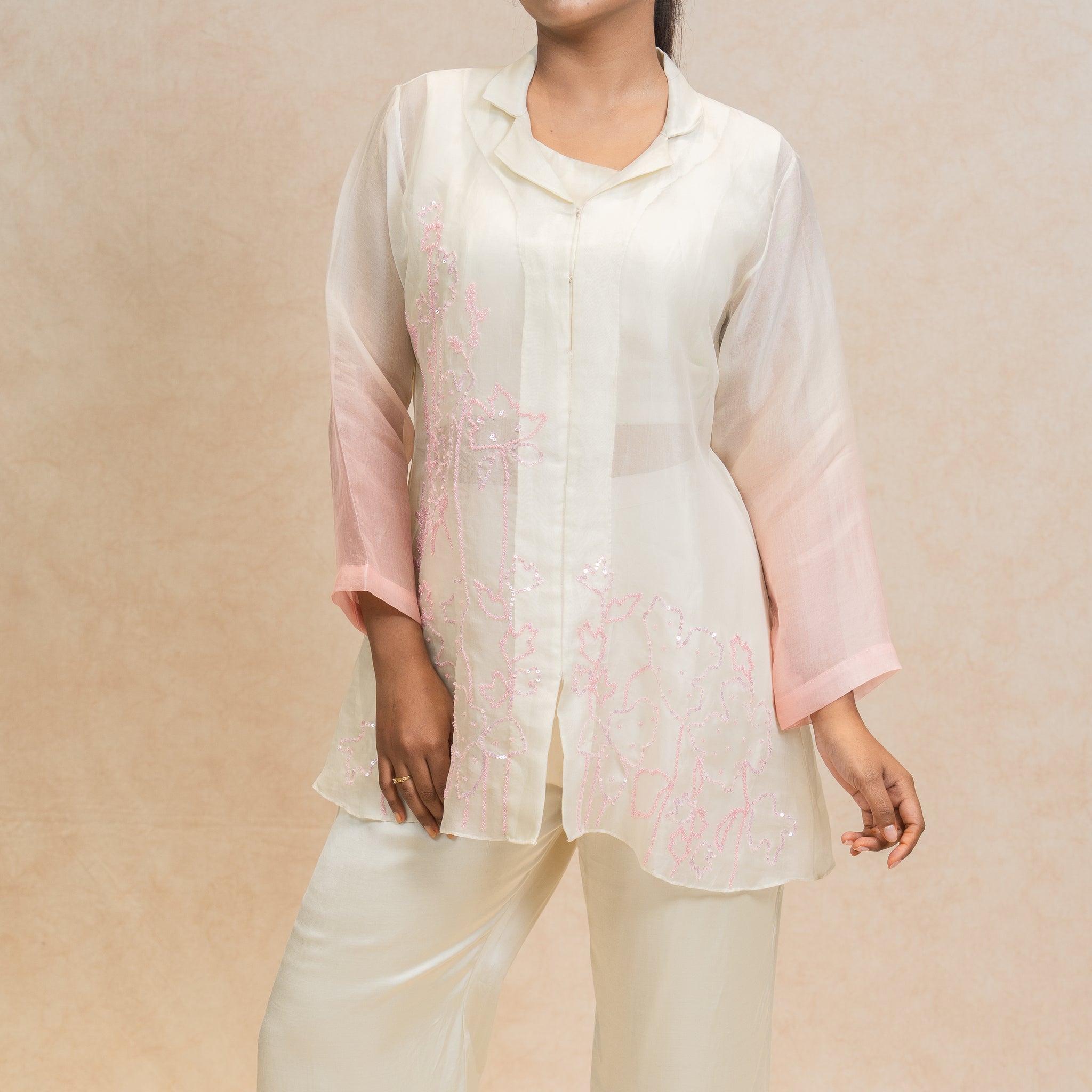 Graceful Ivory Co-ord for Timeless Sophistication