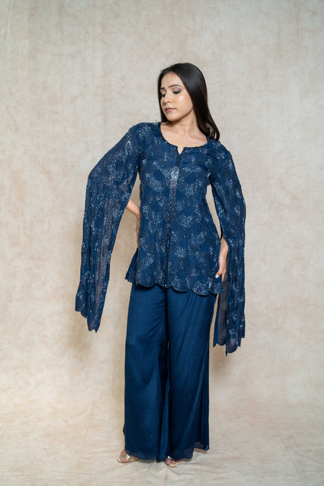 blue-kurta-and-pant-set-for-women