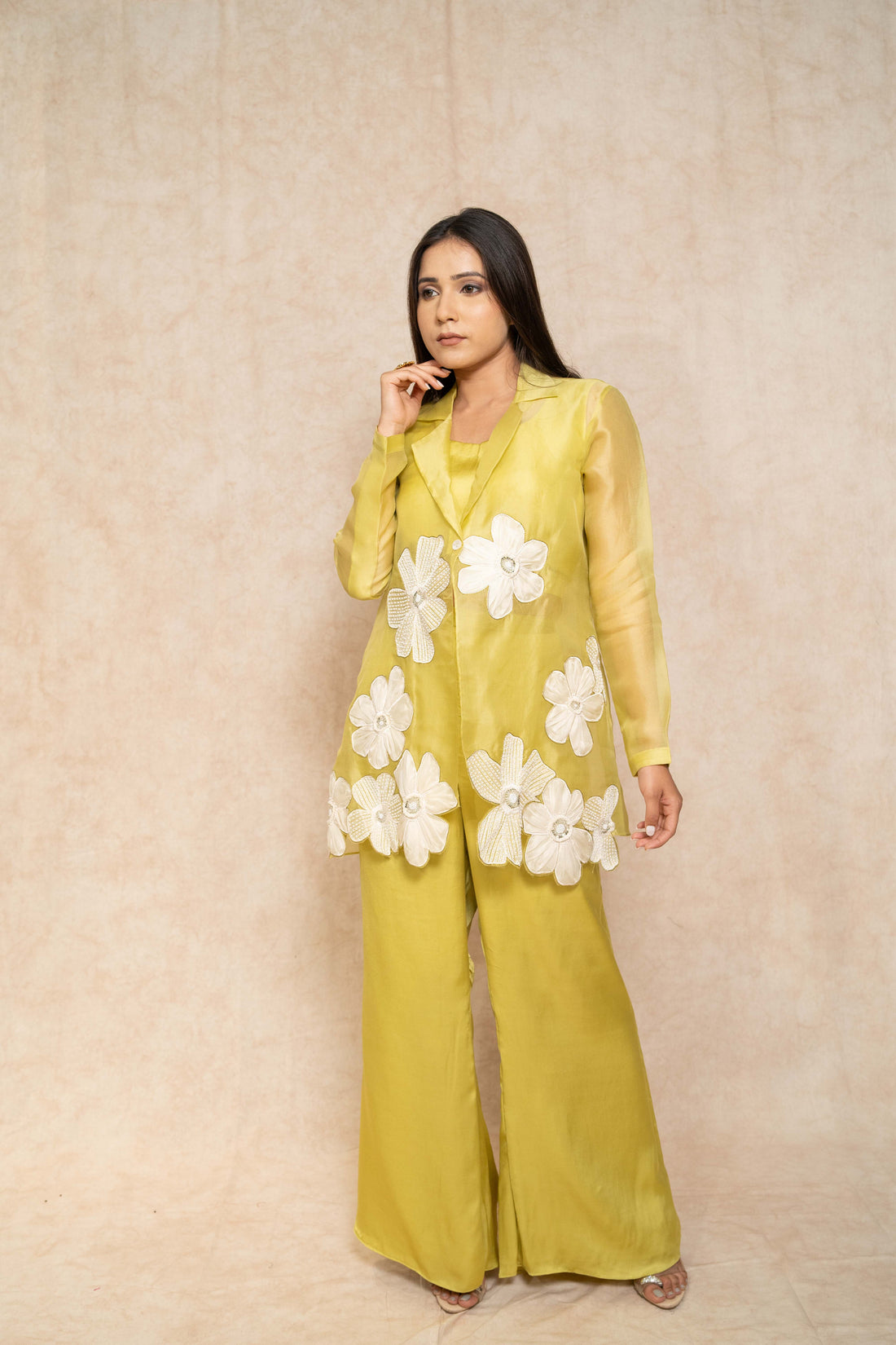 lemon-yellow-co-ord-set-for-women