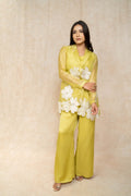 model-posing-lemon-yellow-co-ord-set-for-women